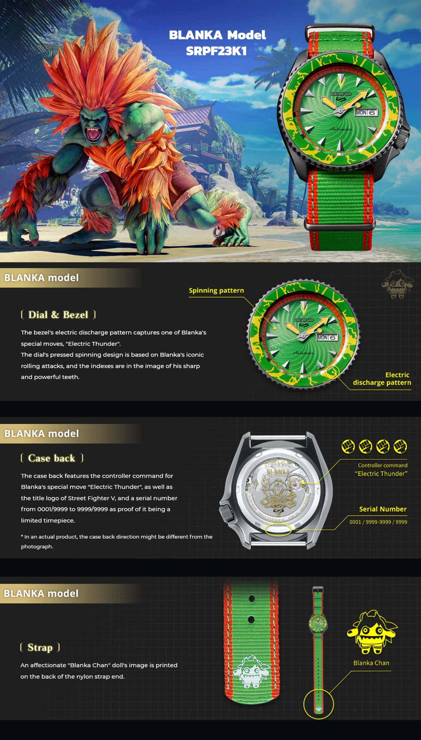 Seiko 5 Sports SRPF23K1 Features