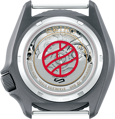 SEIKO 5 Sports SRPF75K1 Case Back