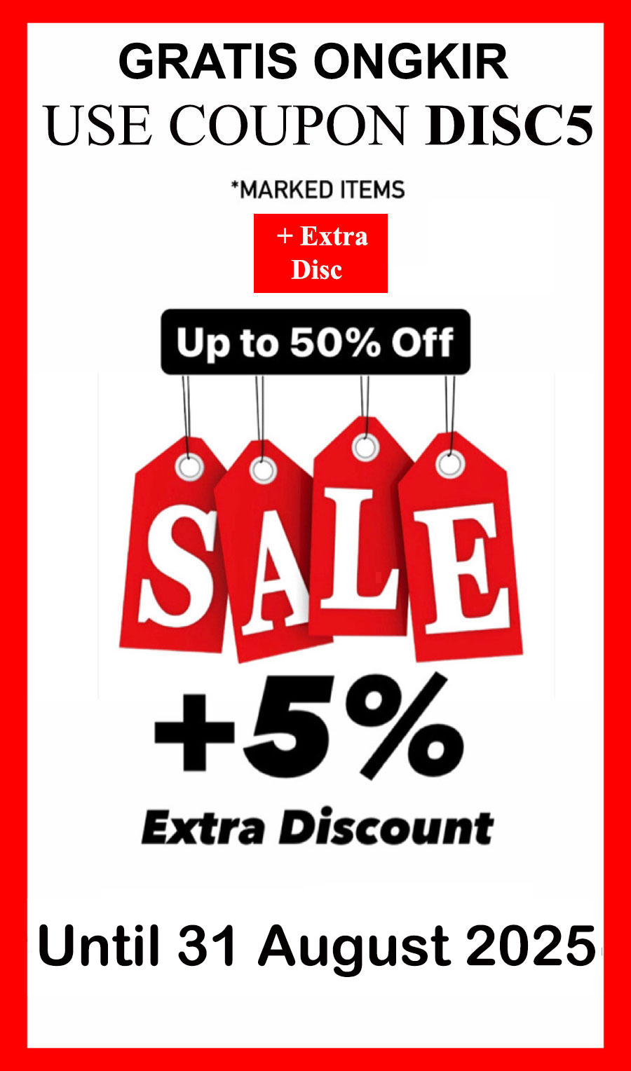 Extra Discount August 2025