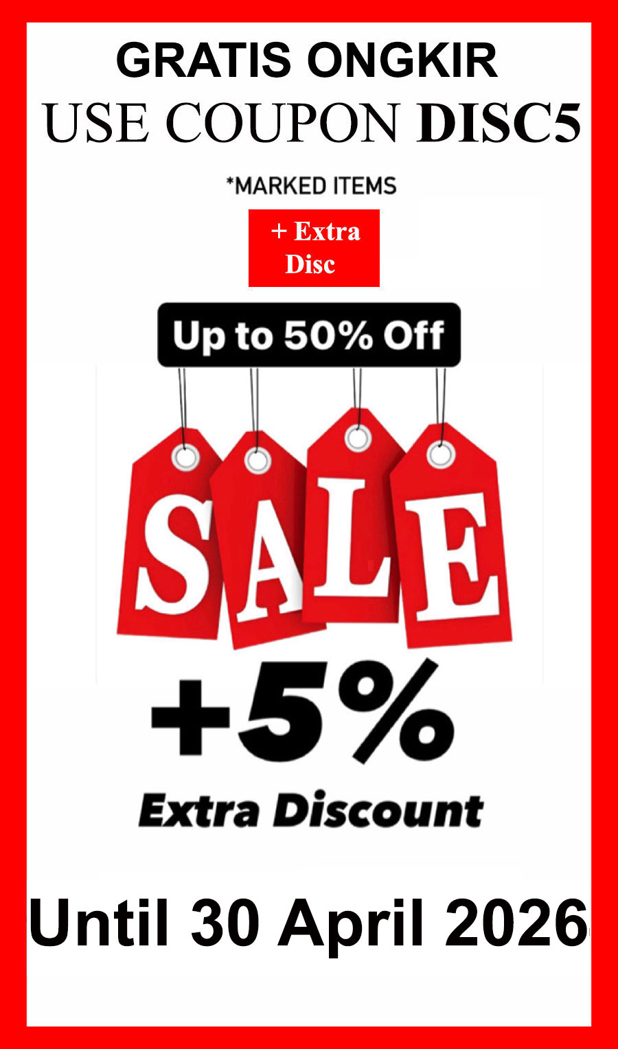 Extra Discount April 2026